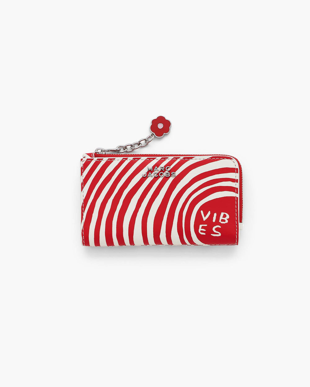 David Shrigley X Marc Jacobs Everyday Logo Slim Wallet - Red Multi