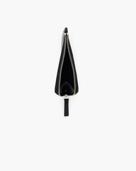 The Top Zip Charm Wallet - Black