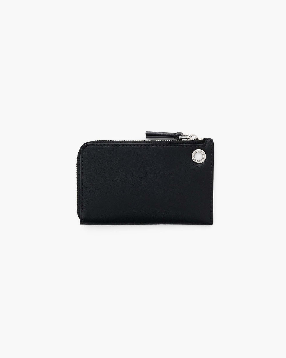 The Top Zip Charm Wallet - Black