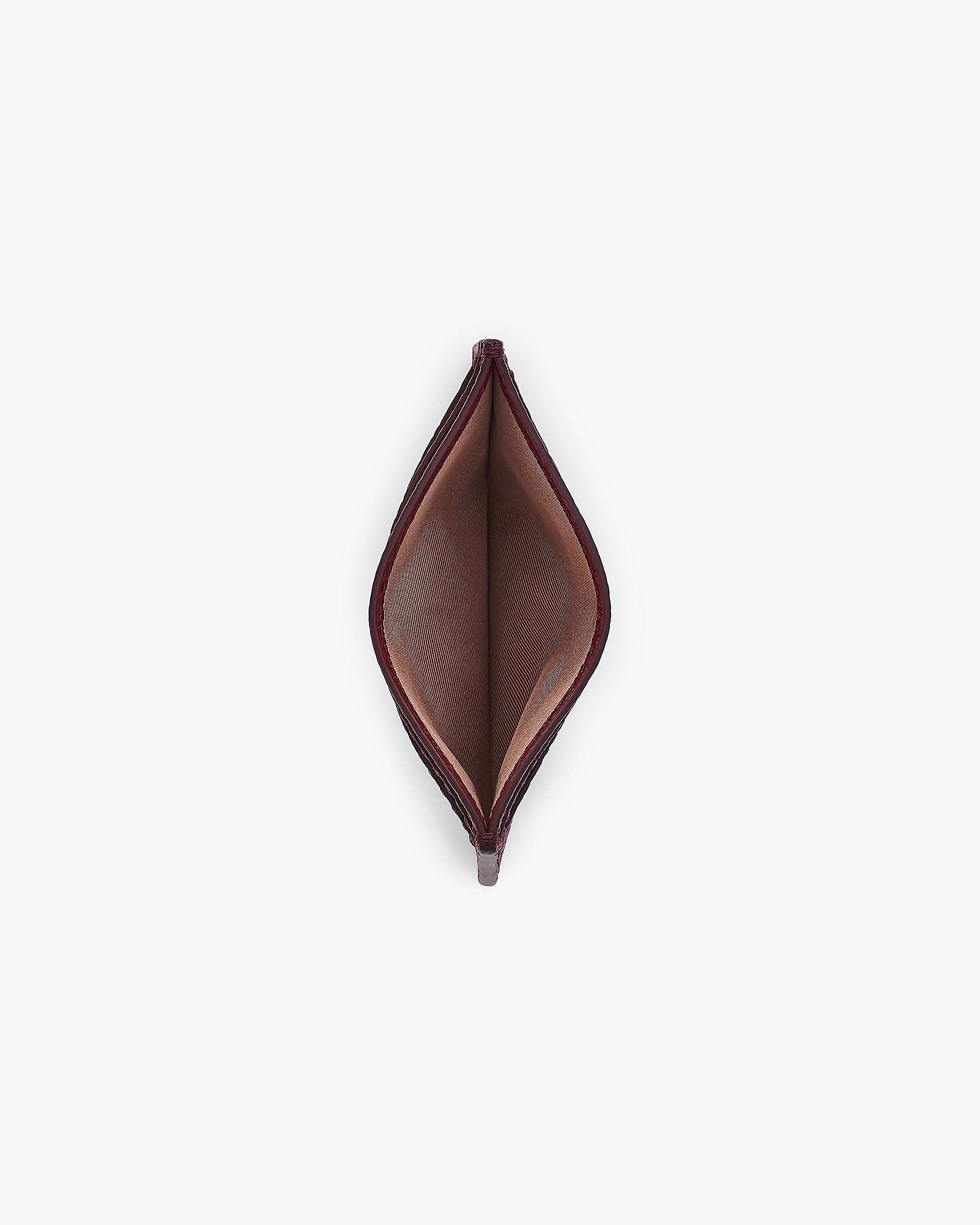 The Leather Card Case - Cherry