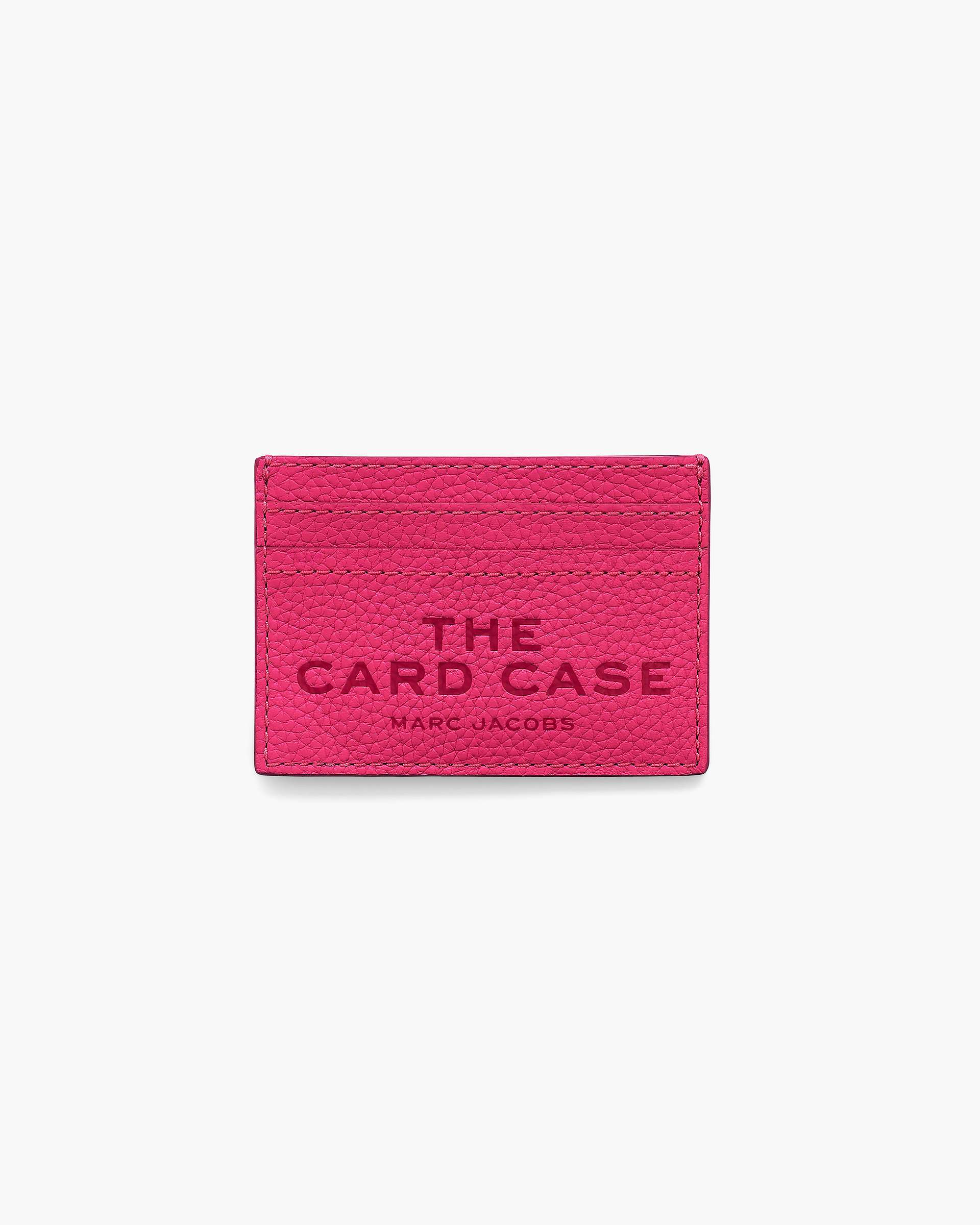 The Leather Card Case - Raspberry Pink