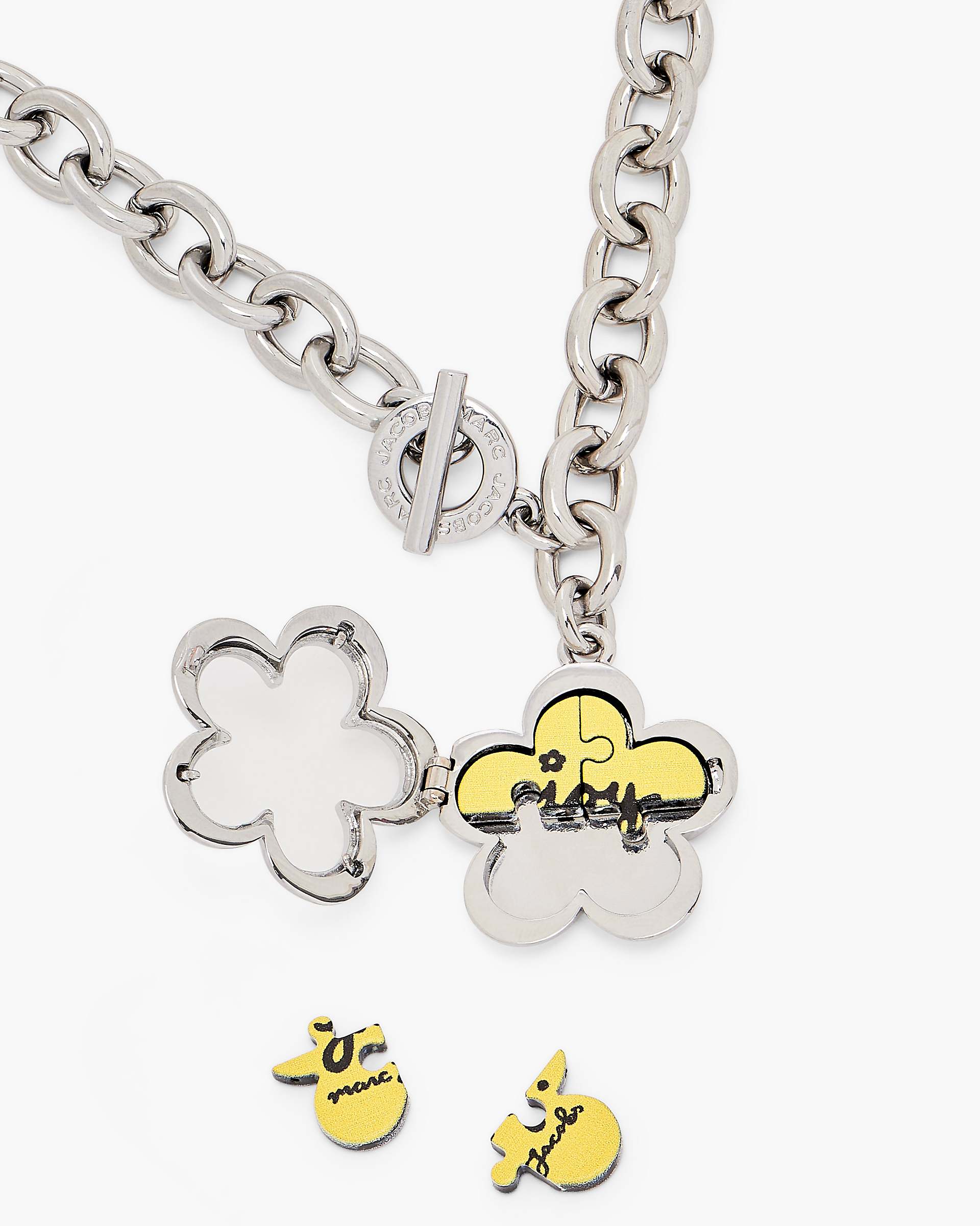 The Daisy Puzzle Necklace - Silver/Multi