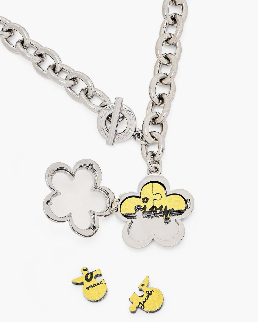 The Daisy Puzzle Necklace - Silver/Multi