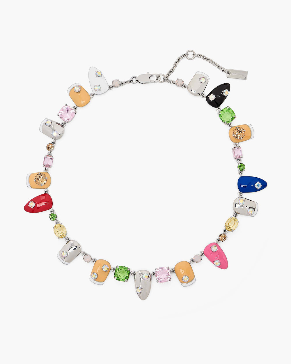 The Marc Nails Necklace - Silver/Multi