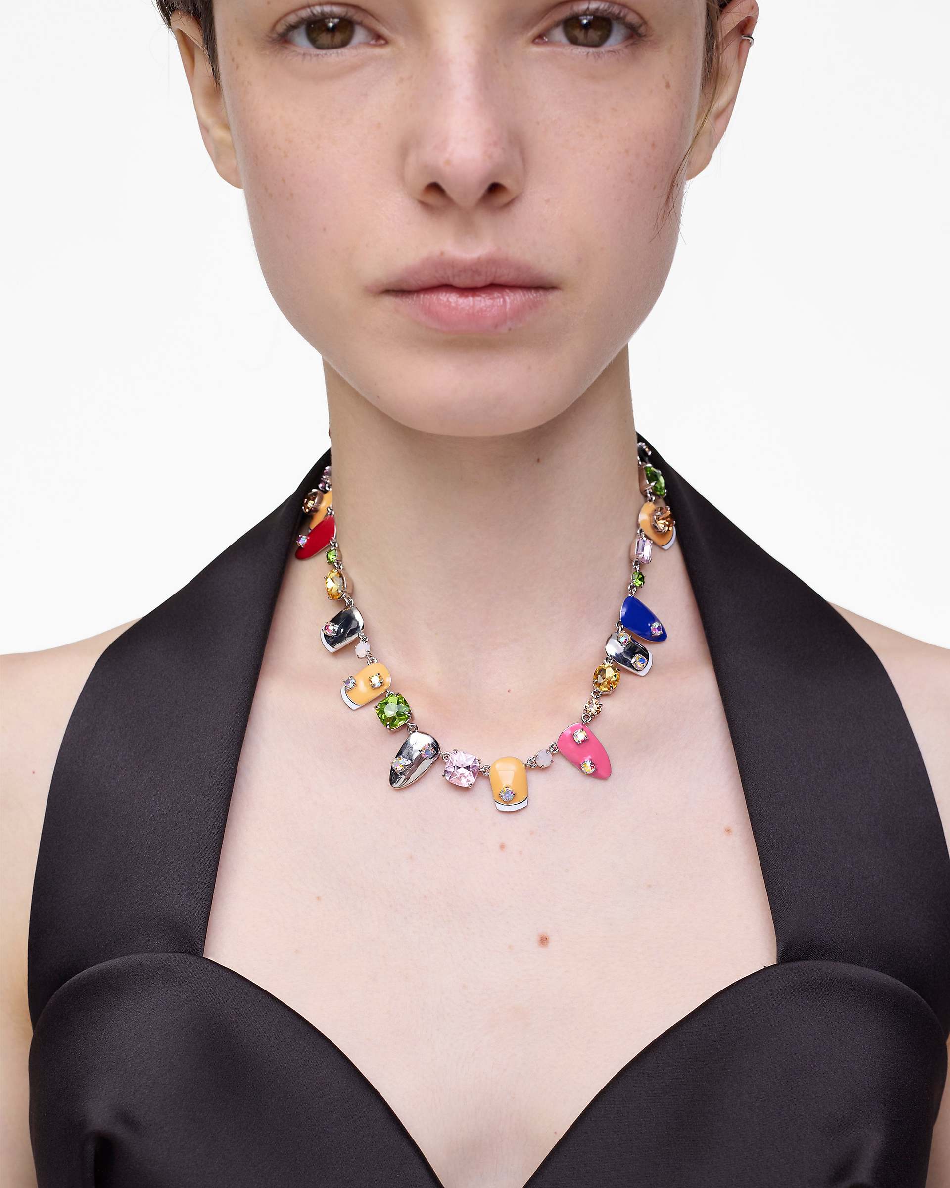 The Marc Nails Necklace - Silver/Multi