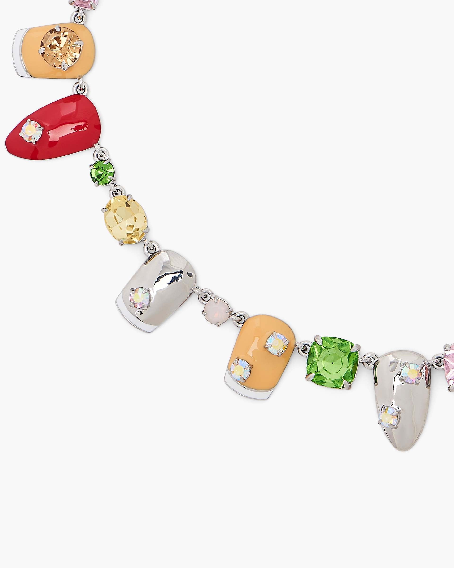 The Marc Nails Necklace - Silver/Multi