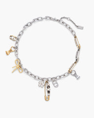 The Grunge Glam Charm Necklace - Gold/Silver
