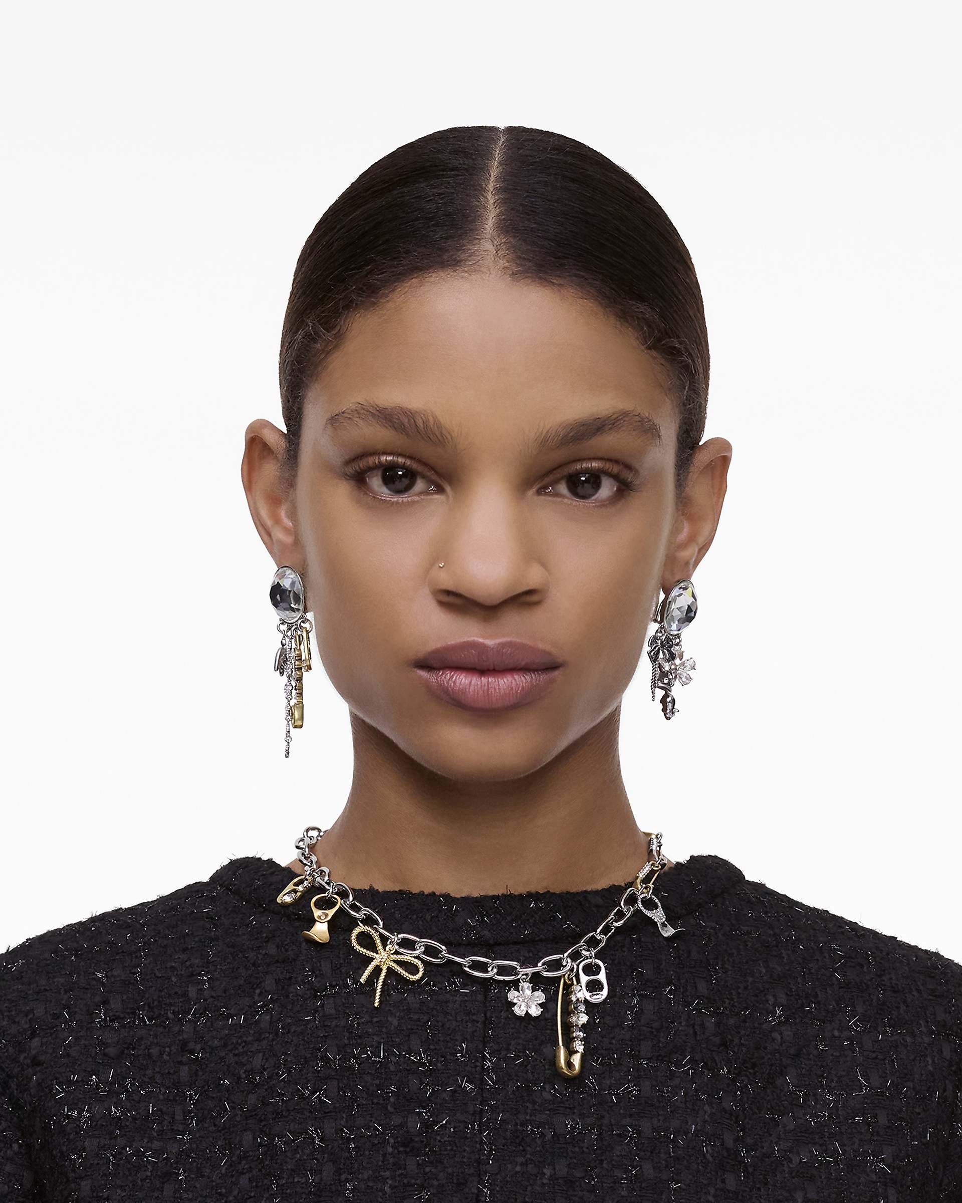 The Grunge Glam Charm Necklace - Gold/Silver