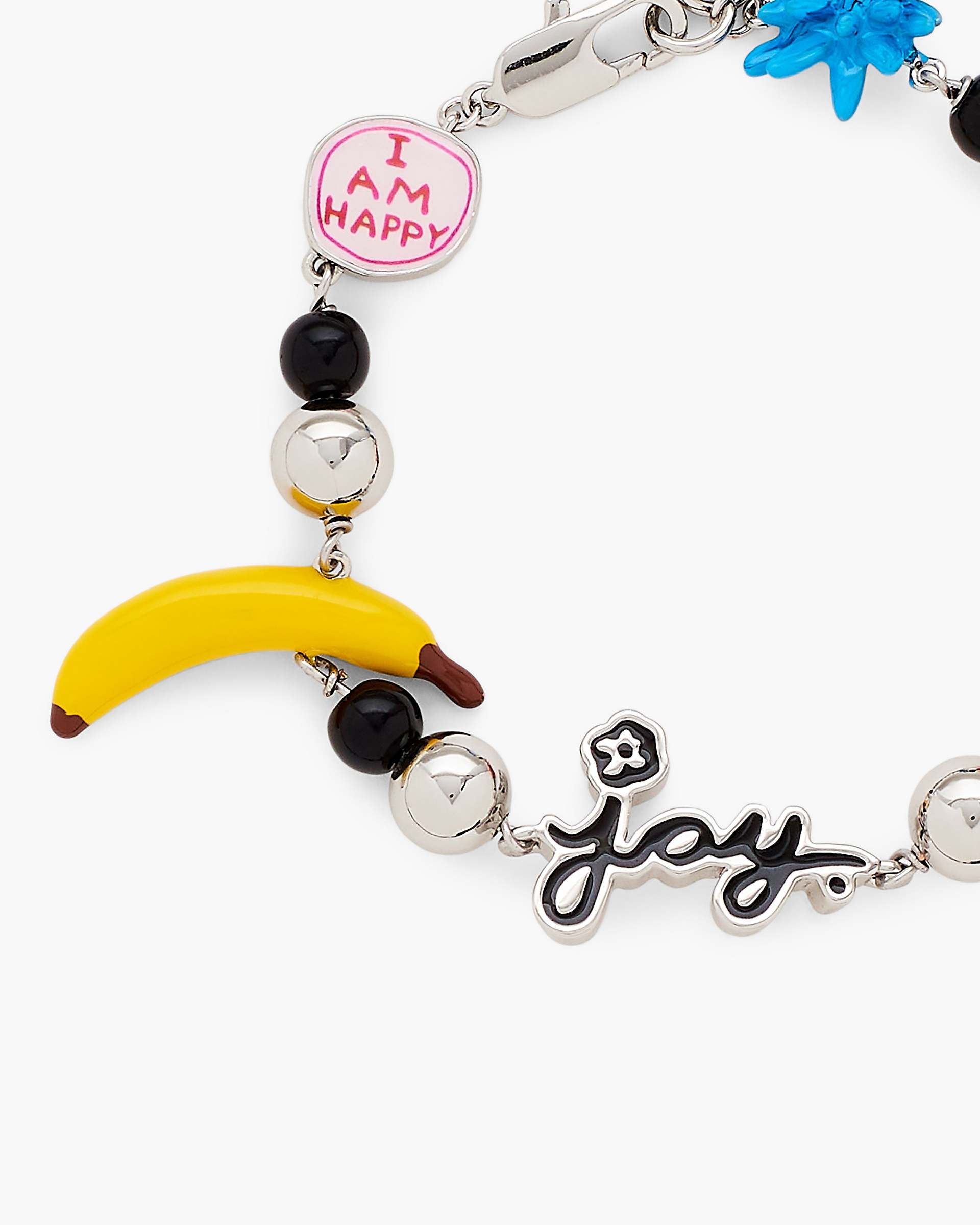 David Shrigley  X Marc Jacobs Joy Flower Station Bracelet - Silver/Multi