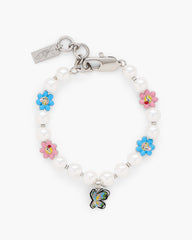 Hattie Stewart X Marc Jacobs Garden Pearl Station Bracelet - Silver/Multi