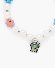 Hattie Stewart X Marc Jacobs Garden Pearl Station Bracelet - Silver/Multi