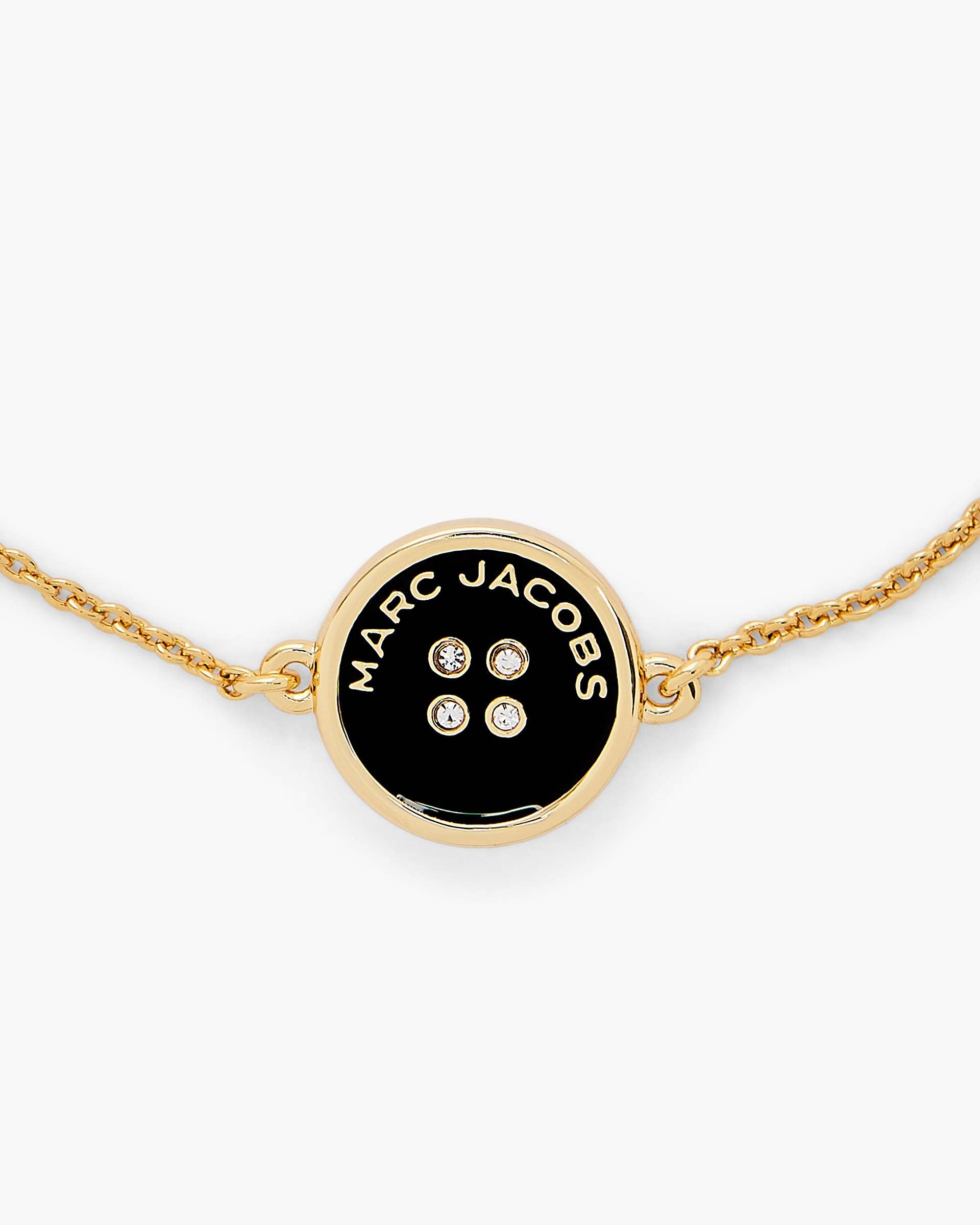 The Button Chain Bracelet - Gold/Black