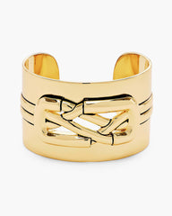 The Dual Statement Cuff Bracelet - Gold