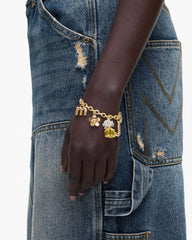 Daisy Charm Bracelet - Gold/Yellow Multi