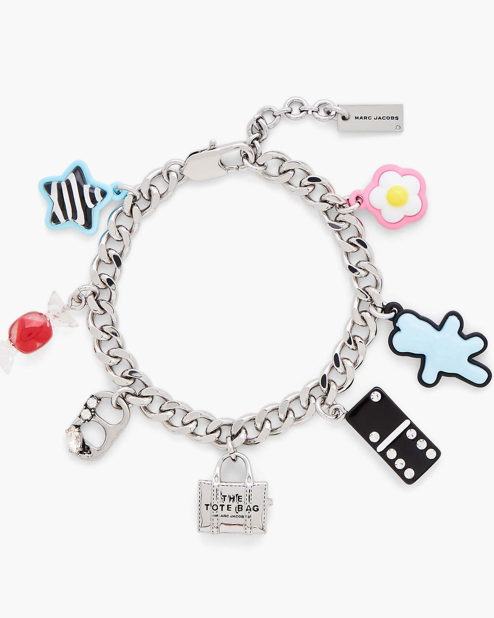 The Sticker Charm Bracelet - Silver Multi