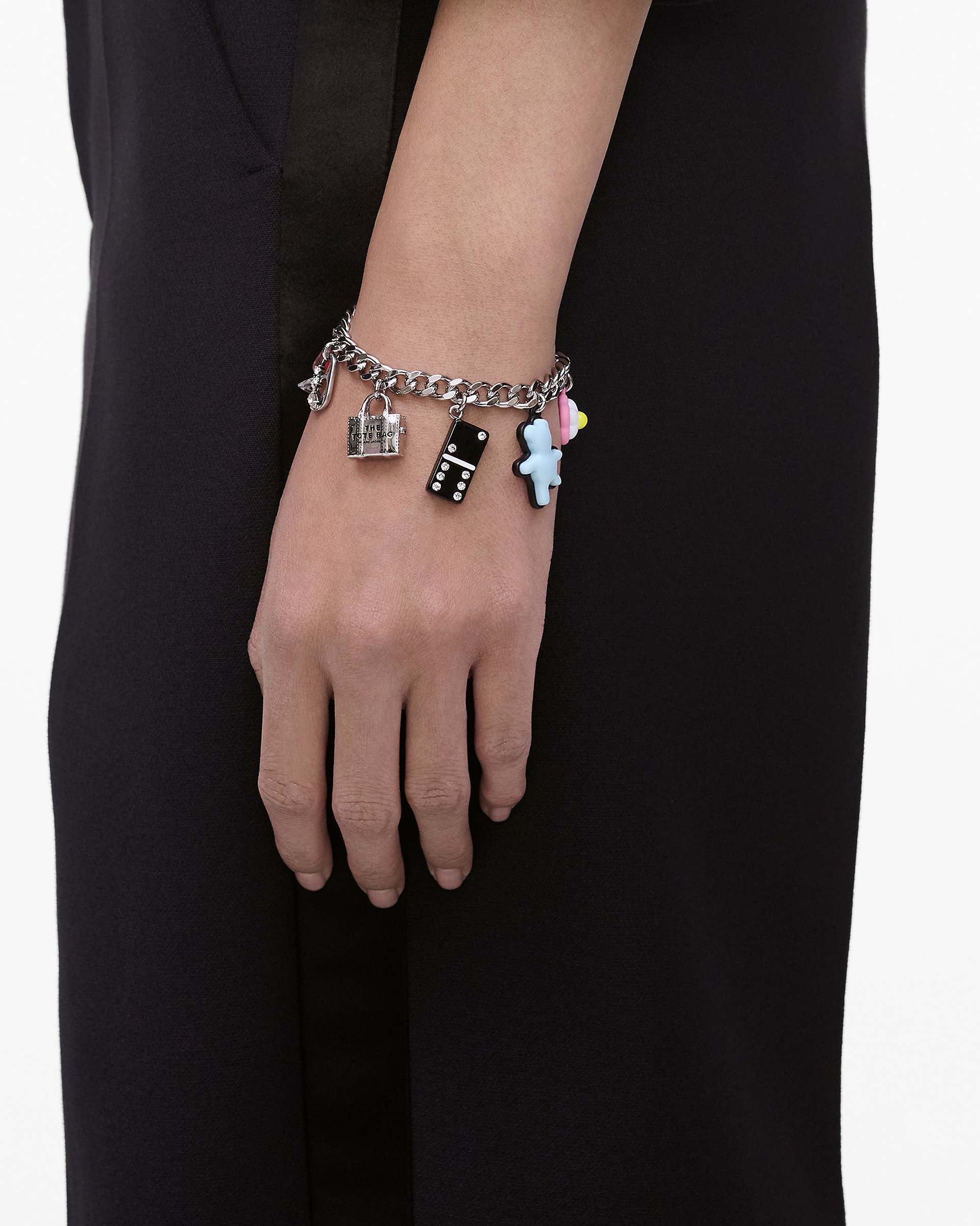 The Sticker Charm Bracelet - Silver Multi