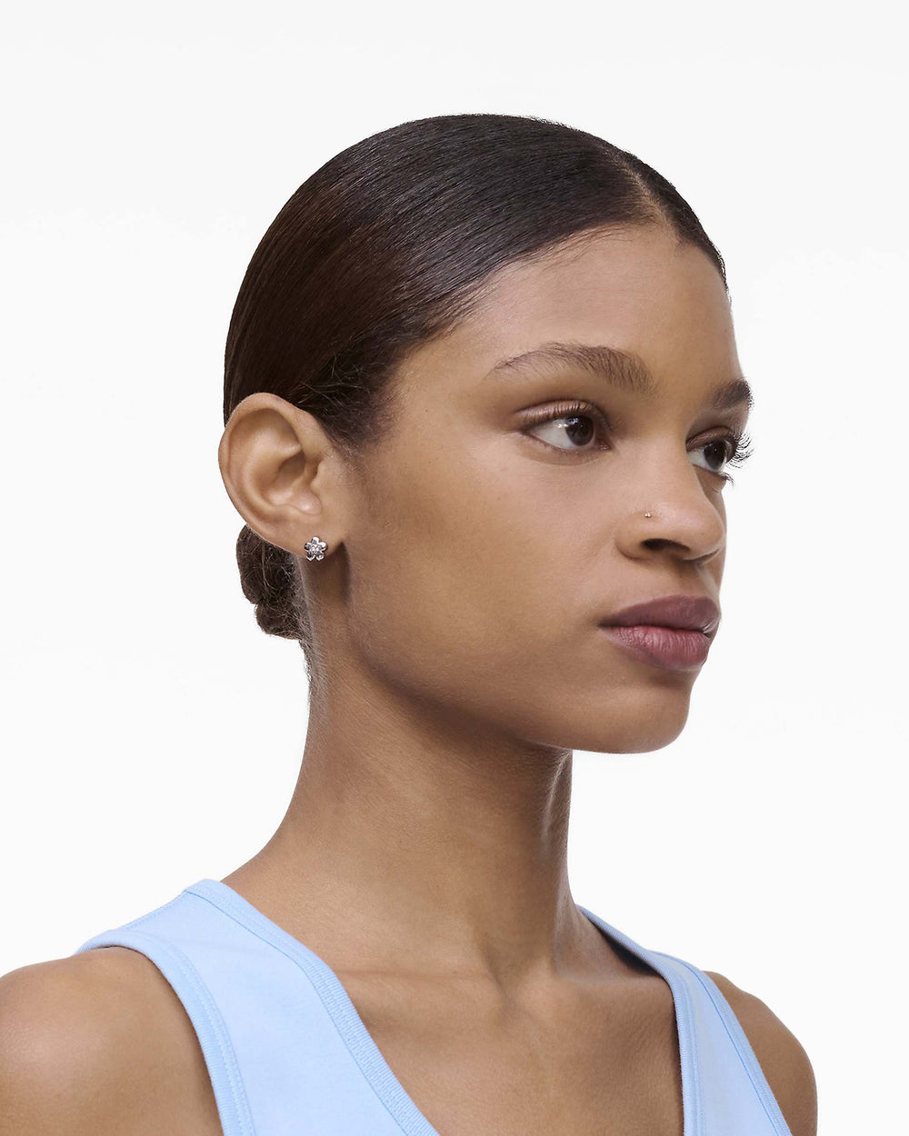 The Daisy Earrings - Silver/Crystal