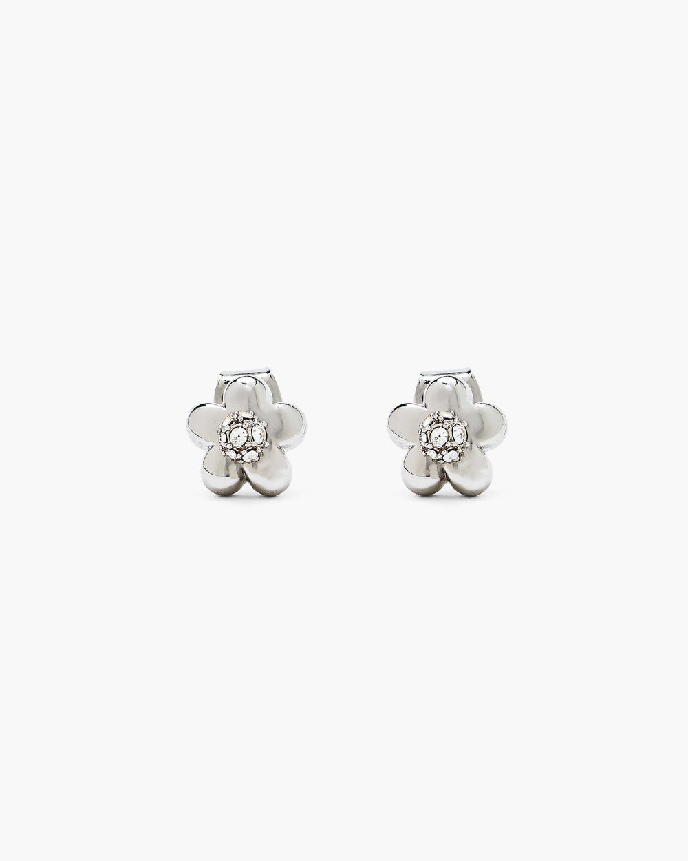 The Daisy Earrings - Silver/Crystal