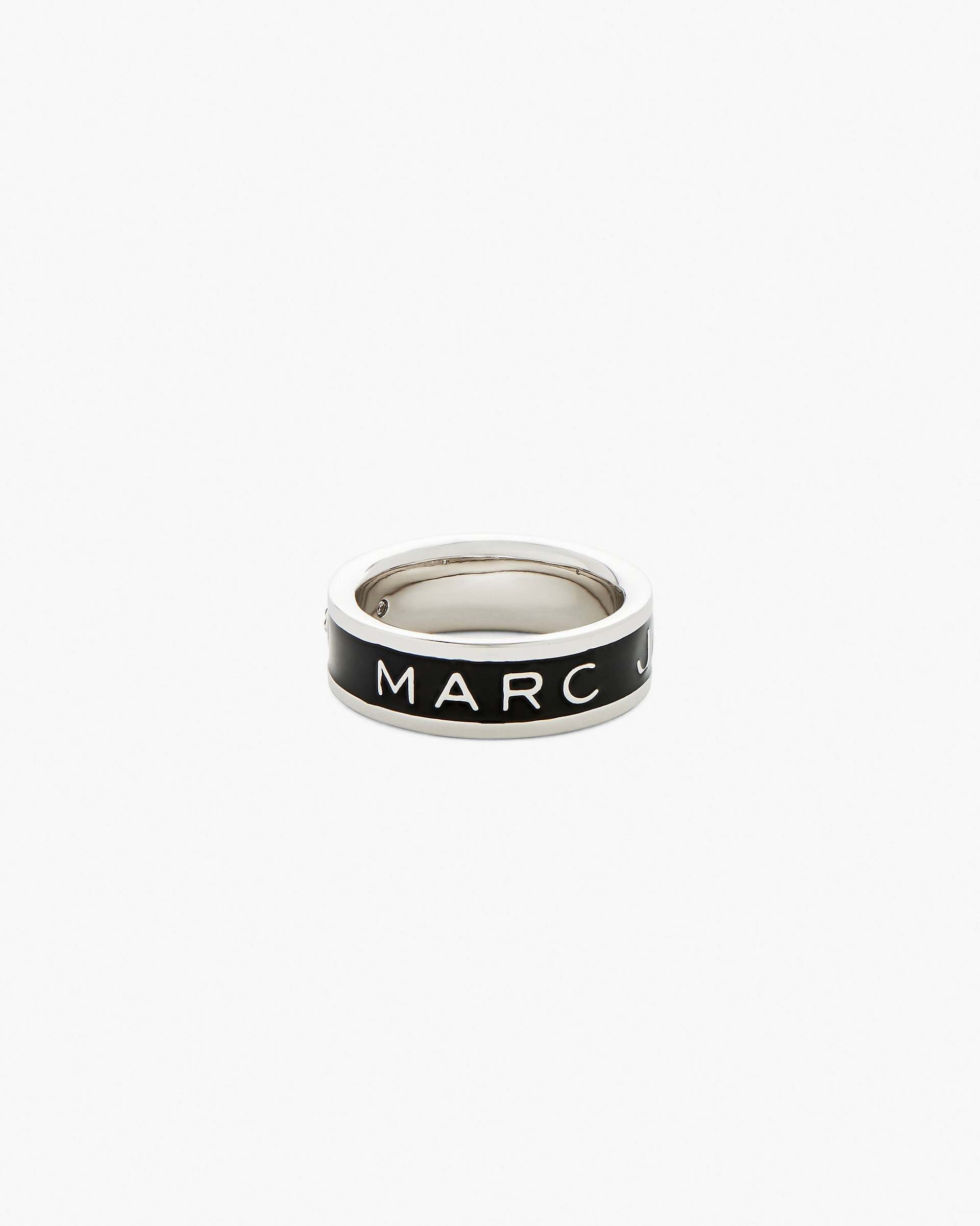The Marc Jacobs Enamel Ring - Silver/Black