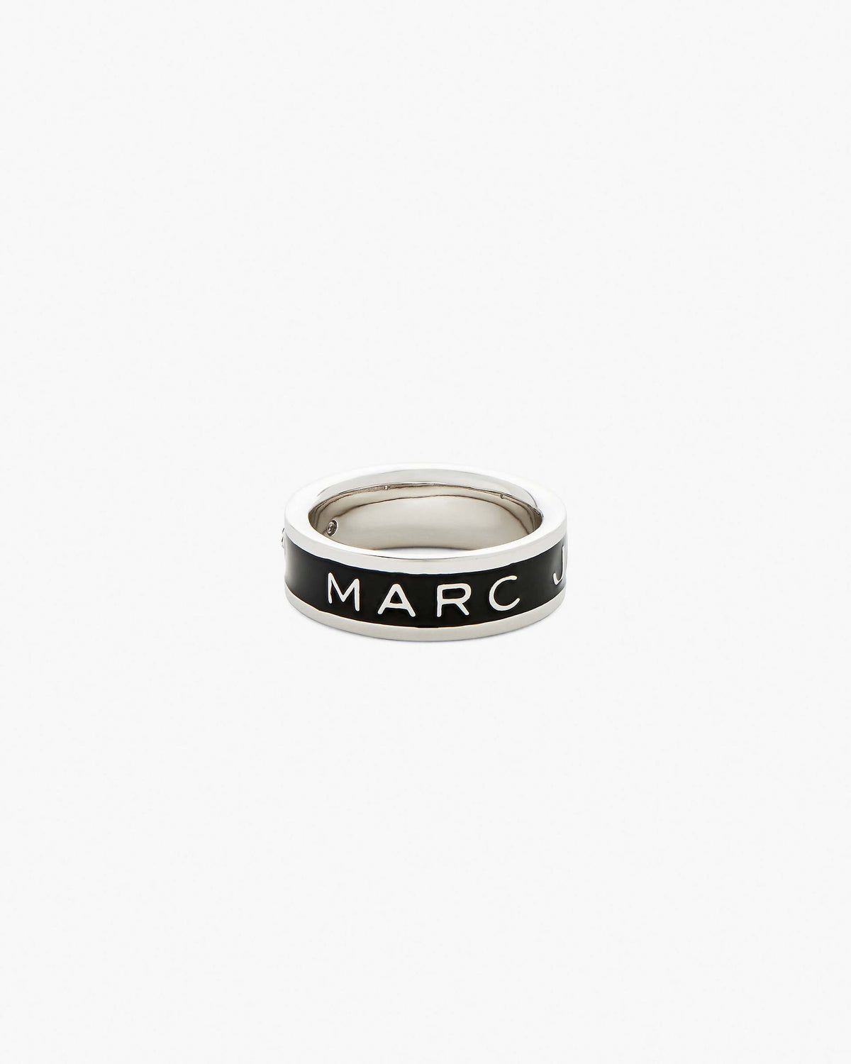 The Marc Jacobs Enamel Ring - Silver/Black