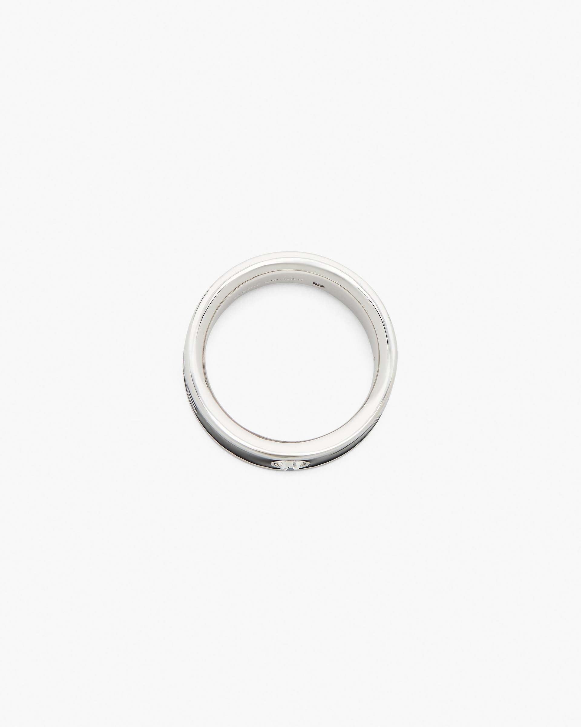 The Marc Jacobs Enamel Ring - Silver/Black