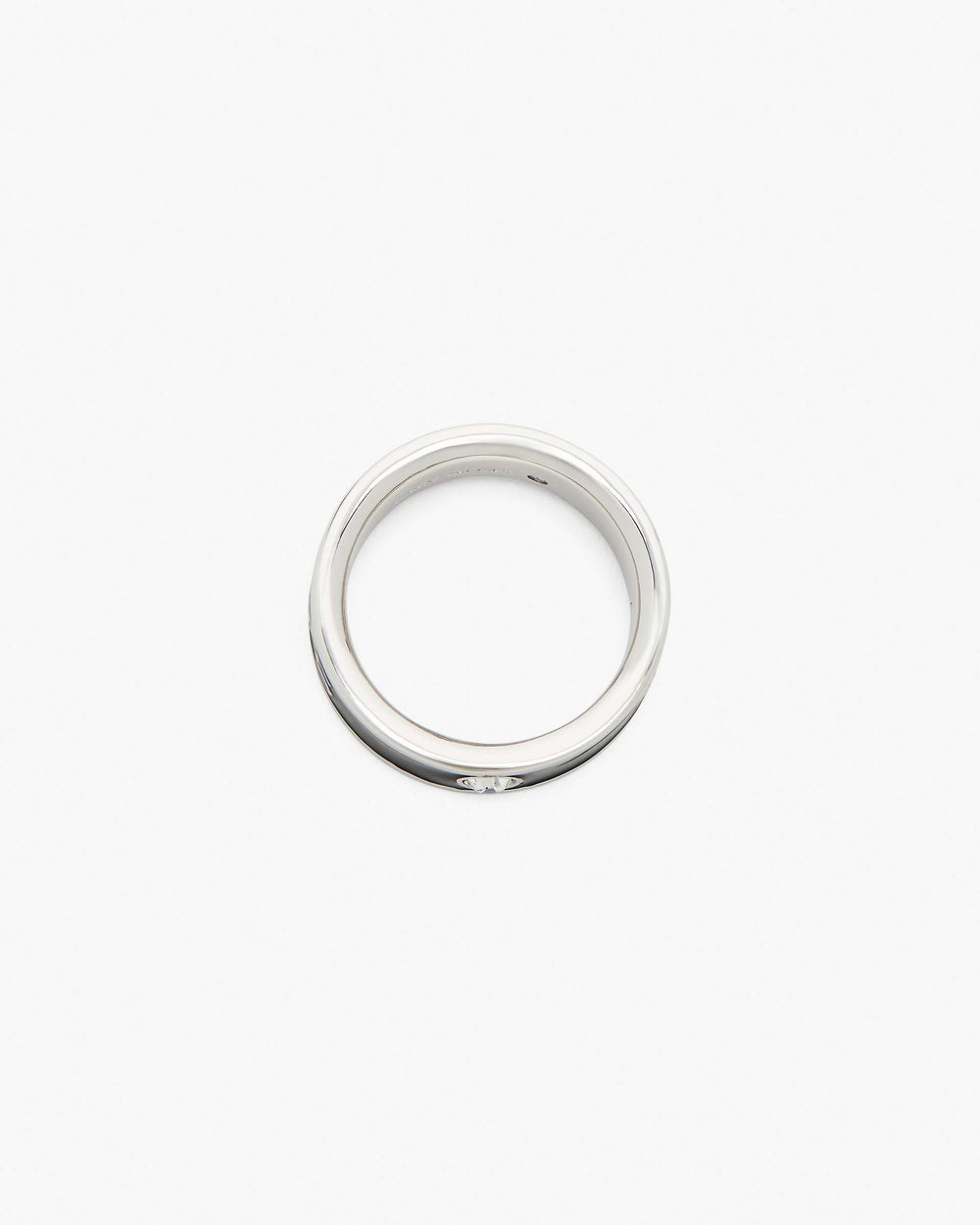 The Marc Jacobs Enamel Ring - Silver/Black