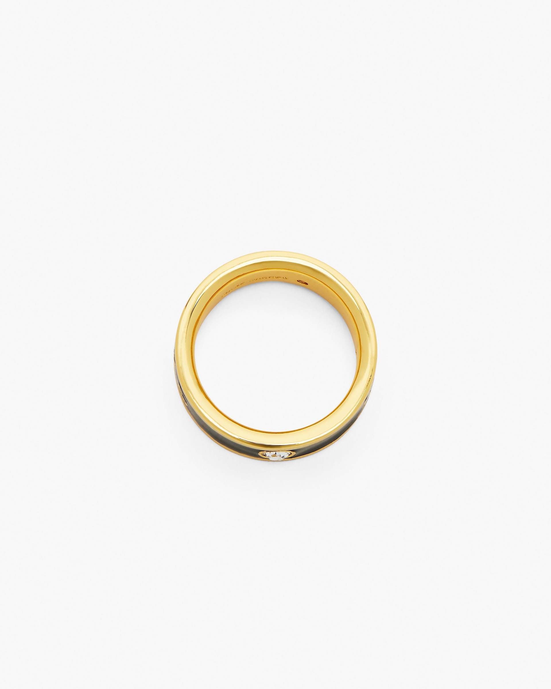 The Marc Jacobs Enamel Ring - Gold/Black