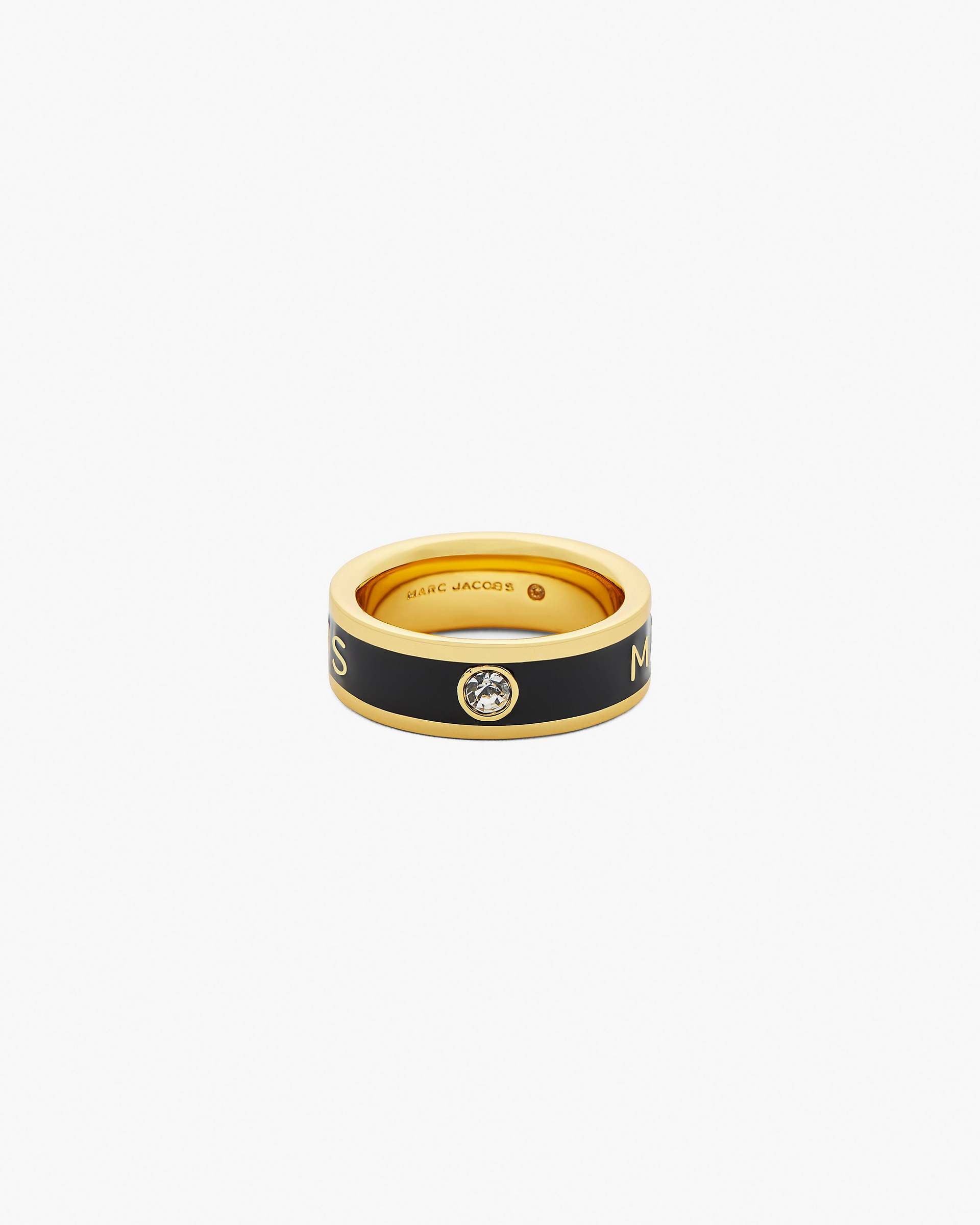 The Marc Jacobs Enamel Ring - Gold/Black
