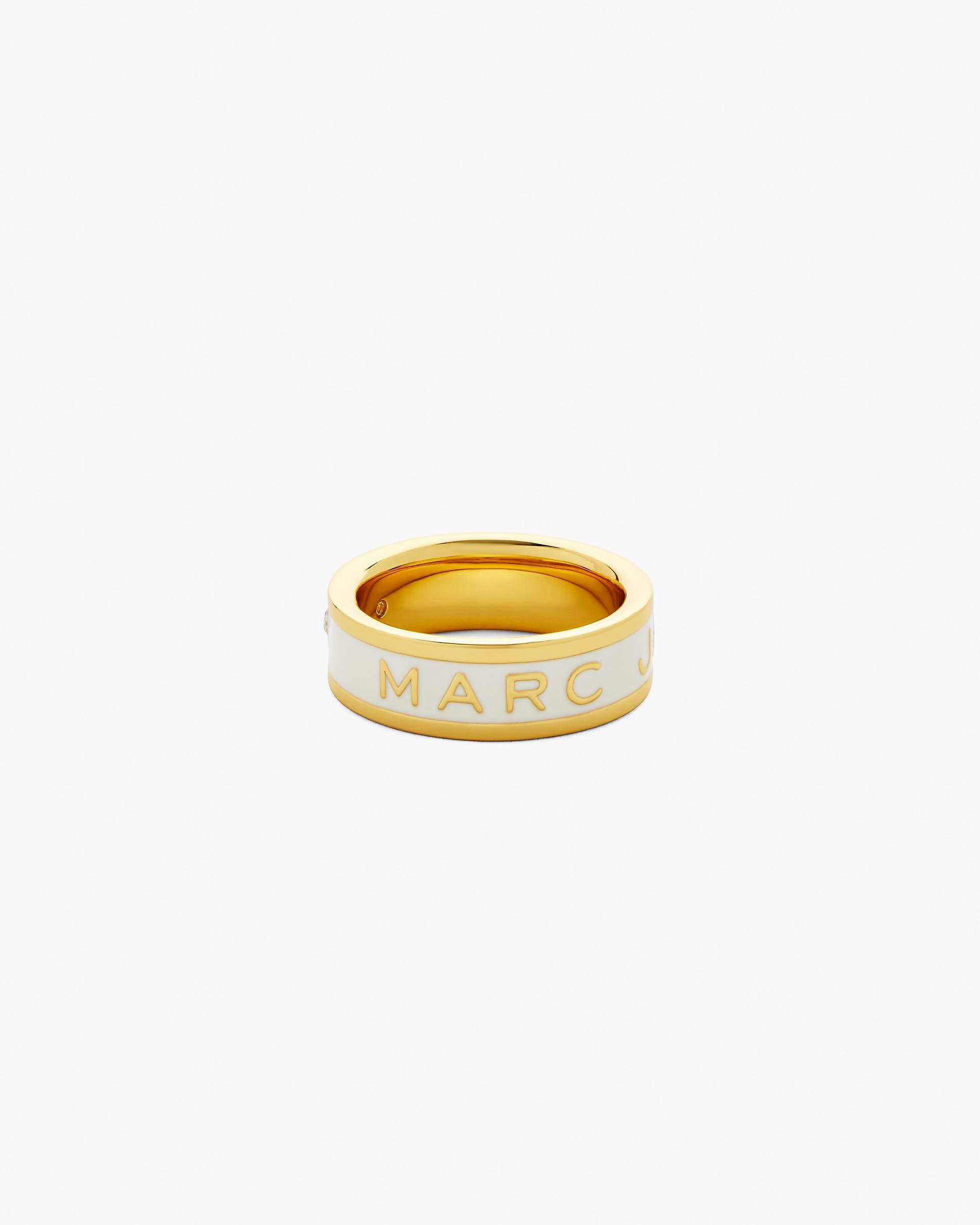 The Marc Jacobs Enamel Ring - Gold/Cream