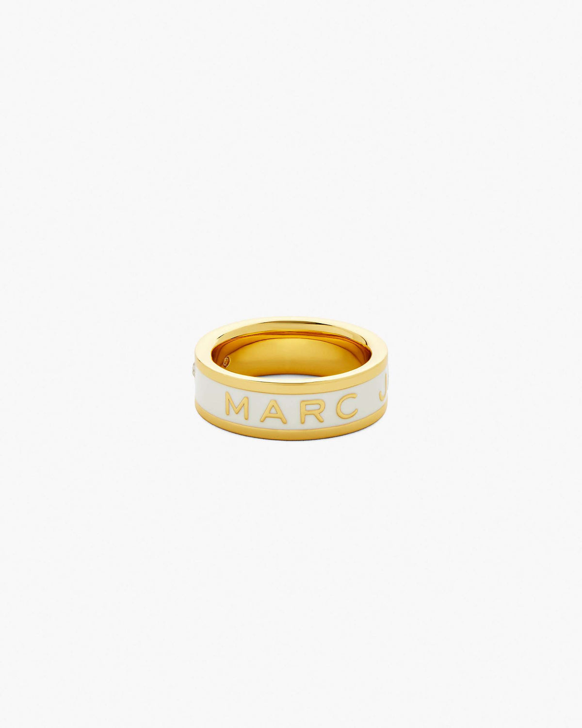 The Marc Jacobs Enamel Ring - Gold/Cream