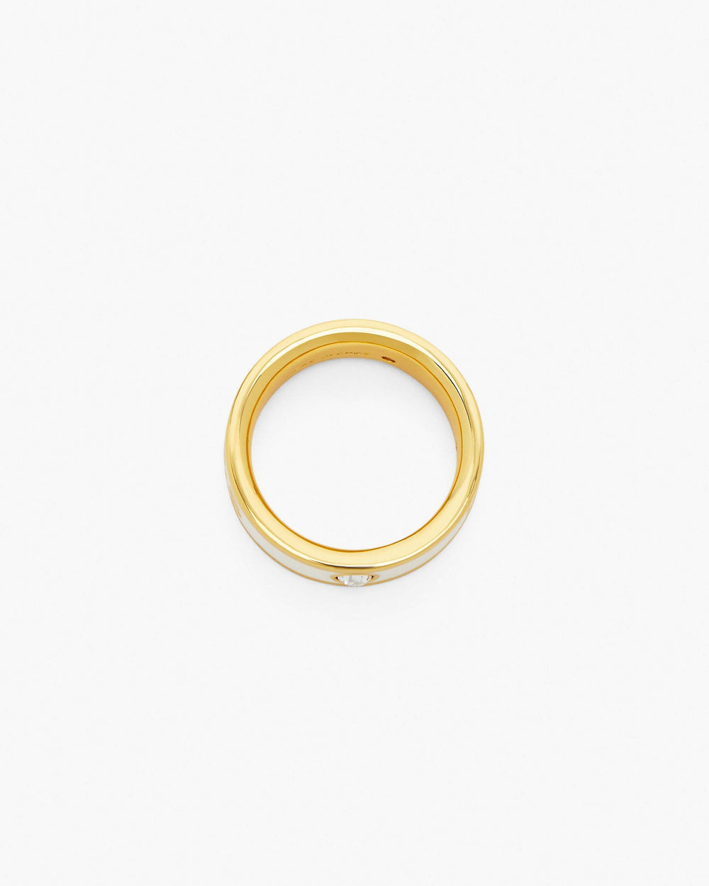 The Marc Jacobs Enamel Ring - Gold/Cream