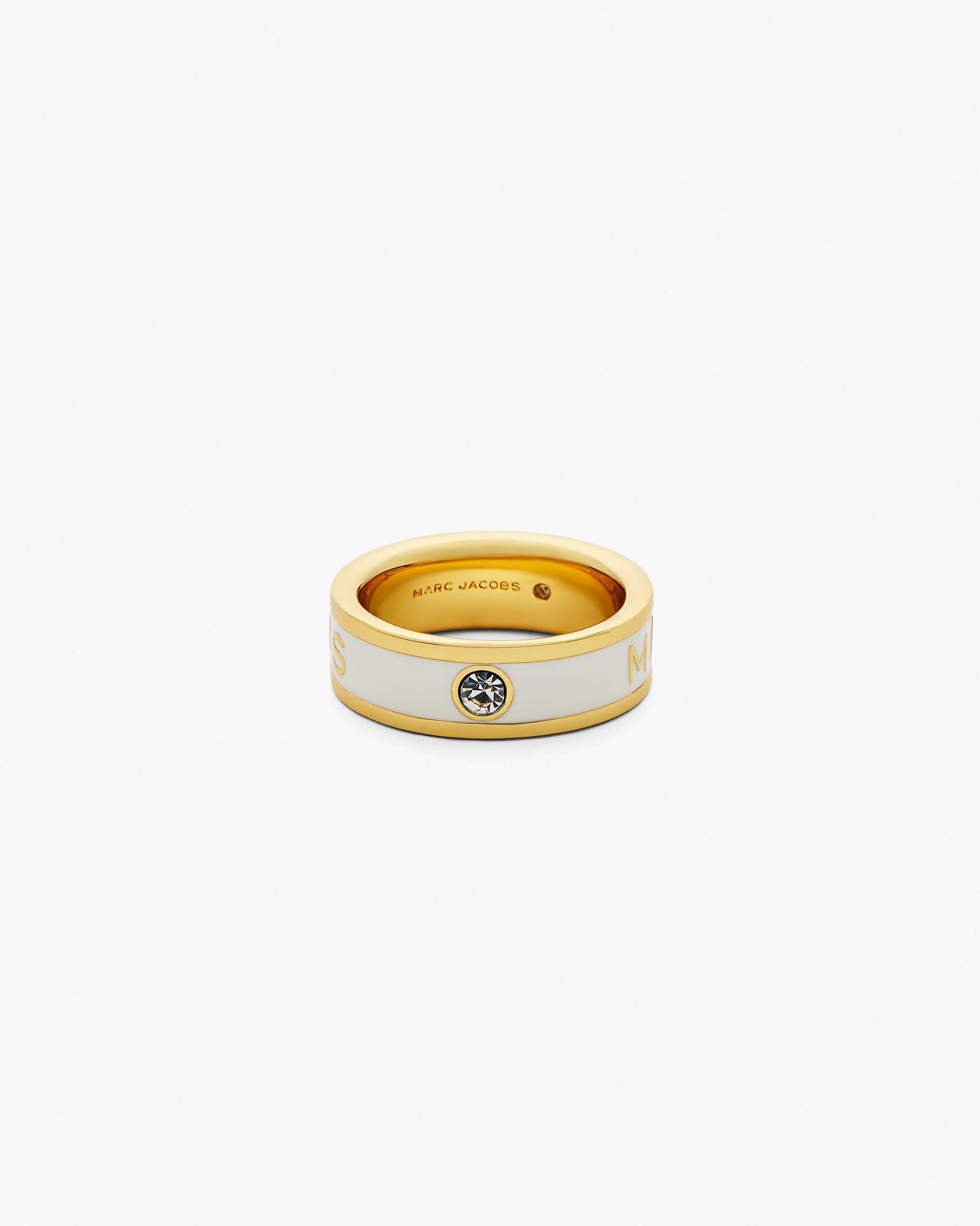 The Marc Jacobs Enamel Ring - Gold/Cream