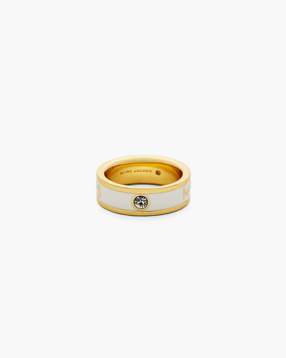 The Marc Jacobs Enamel Ring - Gold/Cream