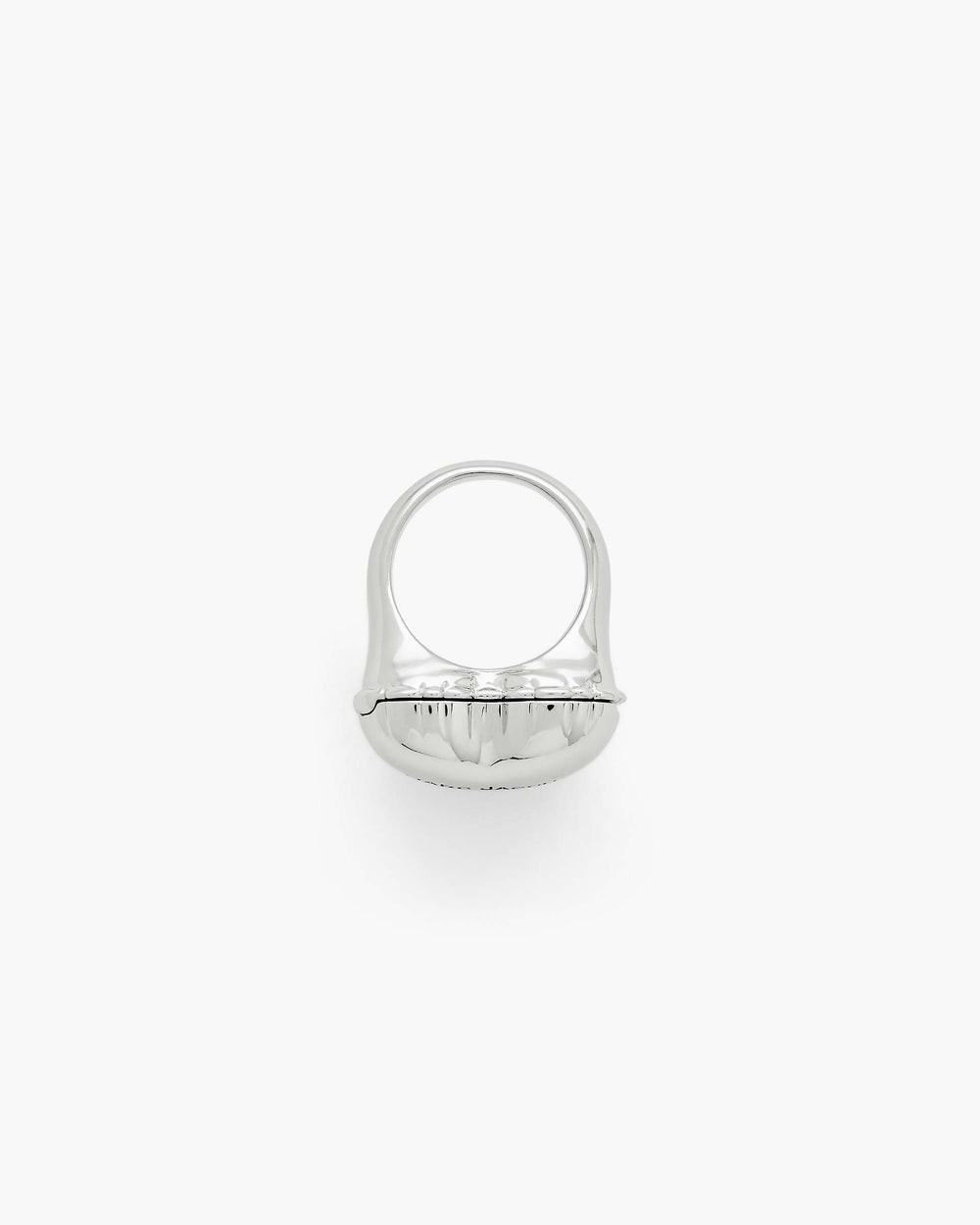 The Heart Balloon Locket Ring - Light Antique Silver
