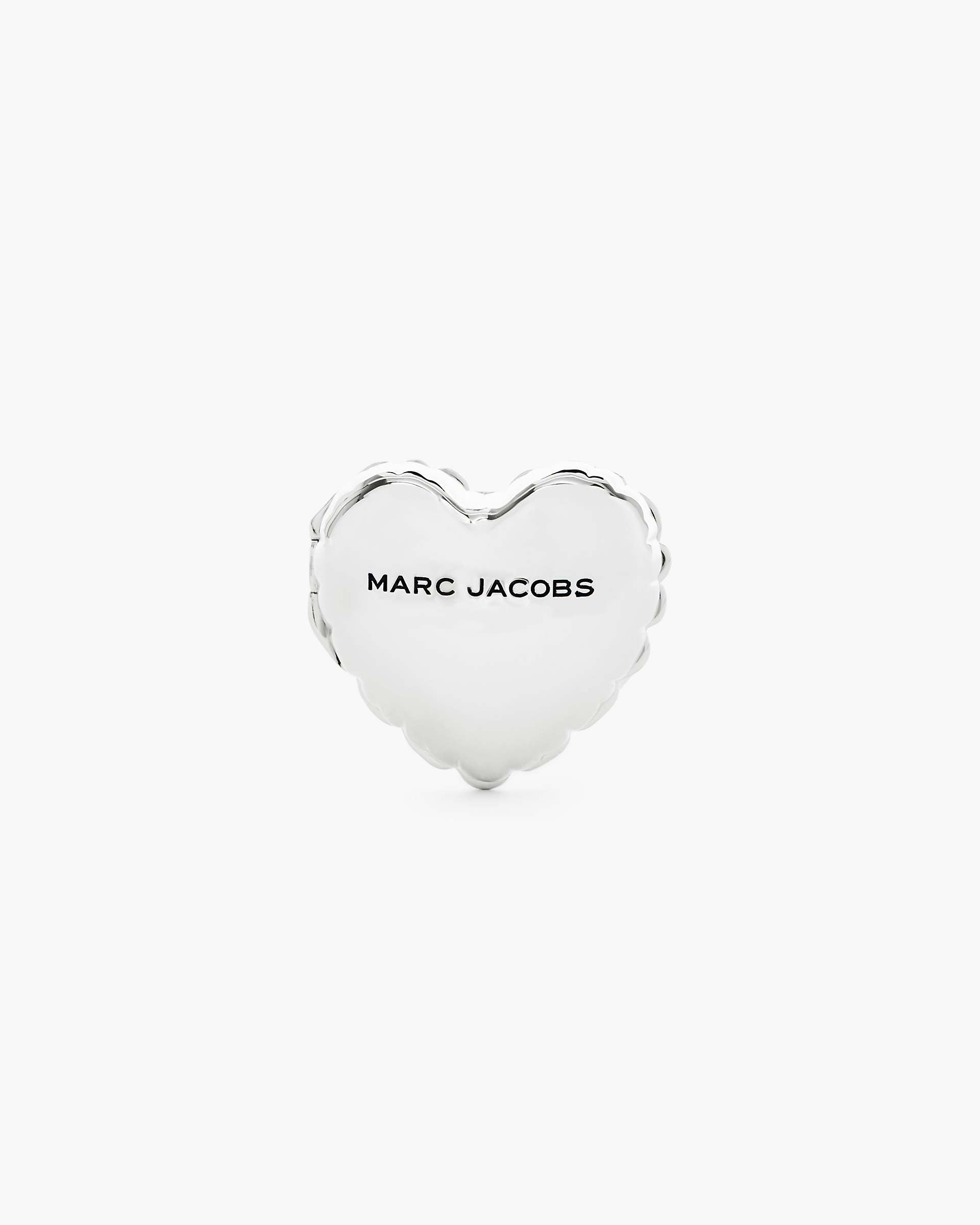 The Heart Balloon Locket Ring - Light Antique Silver