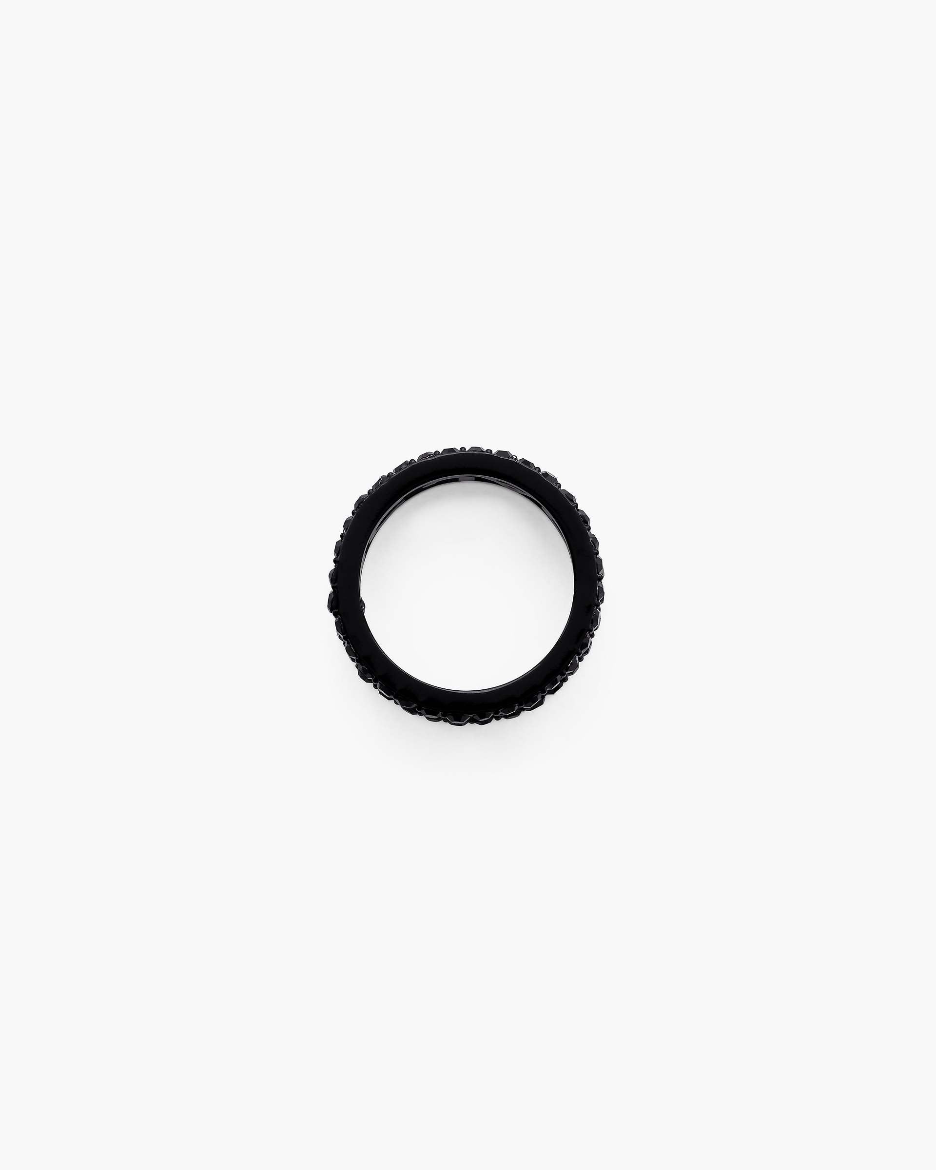 The Monogram Pave Ring - Black/Black Crystal