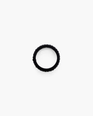 The Monogram Pave Ring - Black/Black Crystal