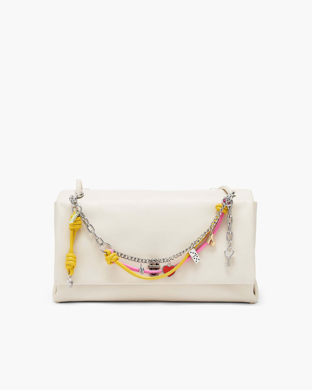 The Mini Icon Chain Bag Charm - Bow Pink Multi