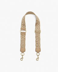 The Outline Logo Webbing Strap - Camel