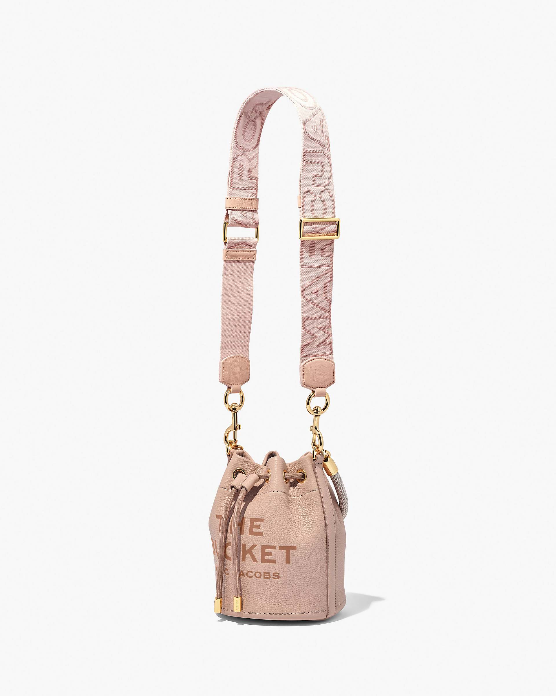 The Outline Logo Webbing Strap - Rose Multi