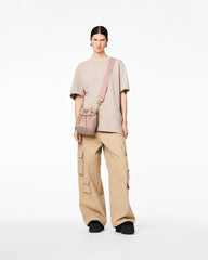 The Outline Logo Webbing Strap - Rose Multi