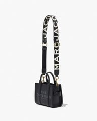 The Thin Logo Webbing Strap - Black/White