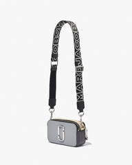 The Thin Outline Logo Webbing Strap - Black/Silver