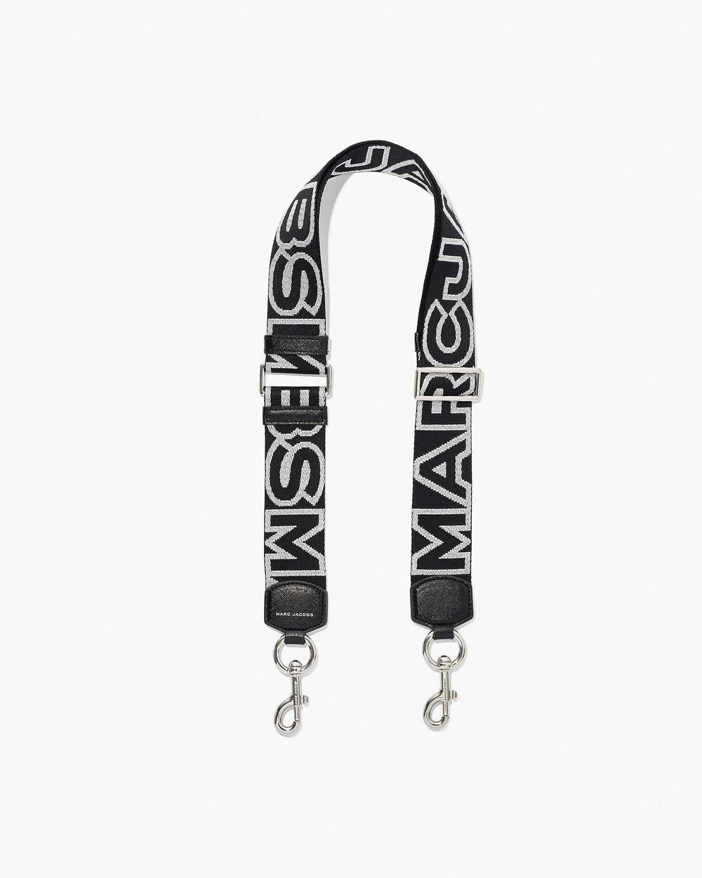 The Outline Logo Webbing Strap - Black/Silver