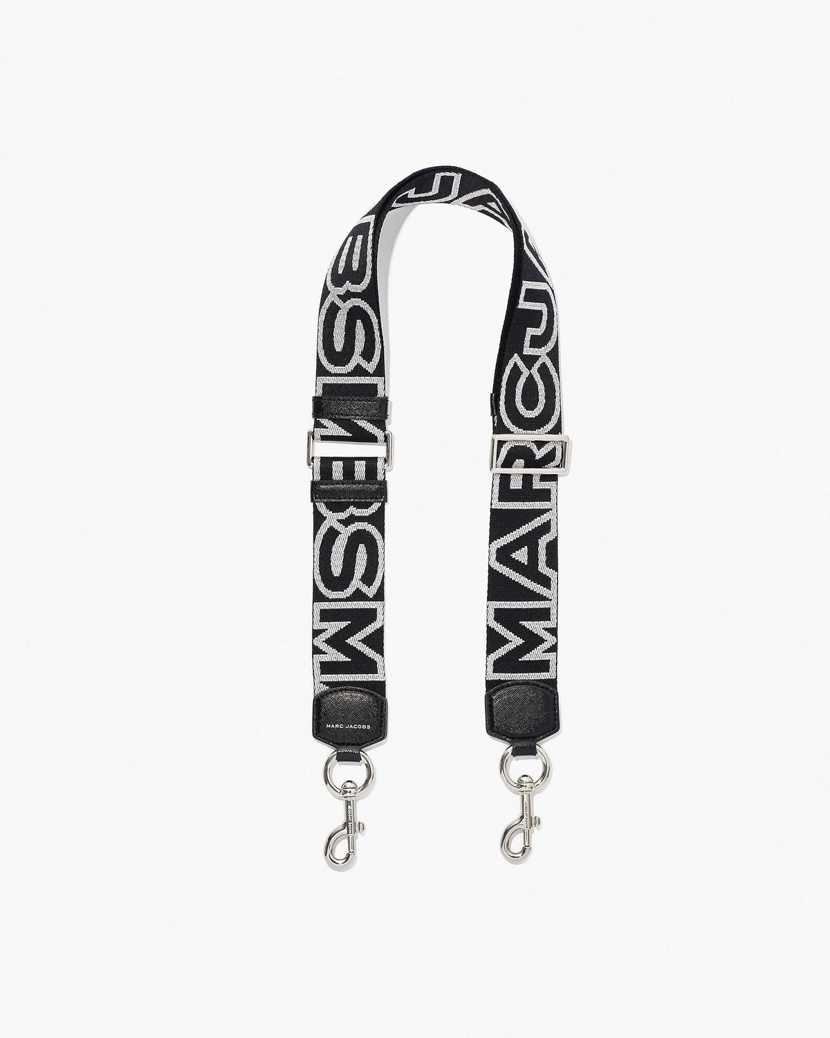 The Outline Logo Webbing Strap - Black/Silver