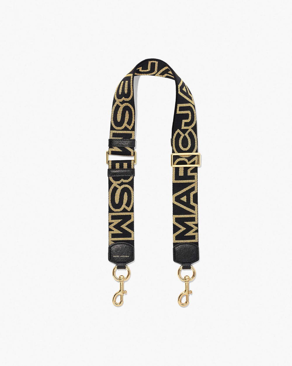 The Outline Logo Webbing Strap - Black/Gold