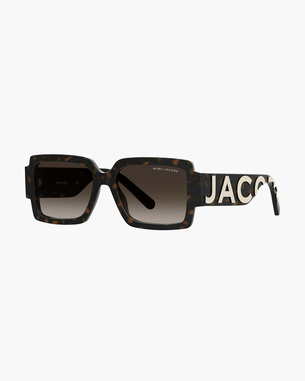 The Marc Jacobs Bold Logo Square Sunglasses - Havana