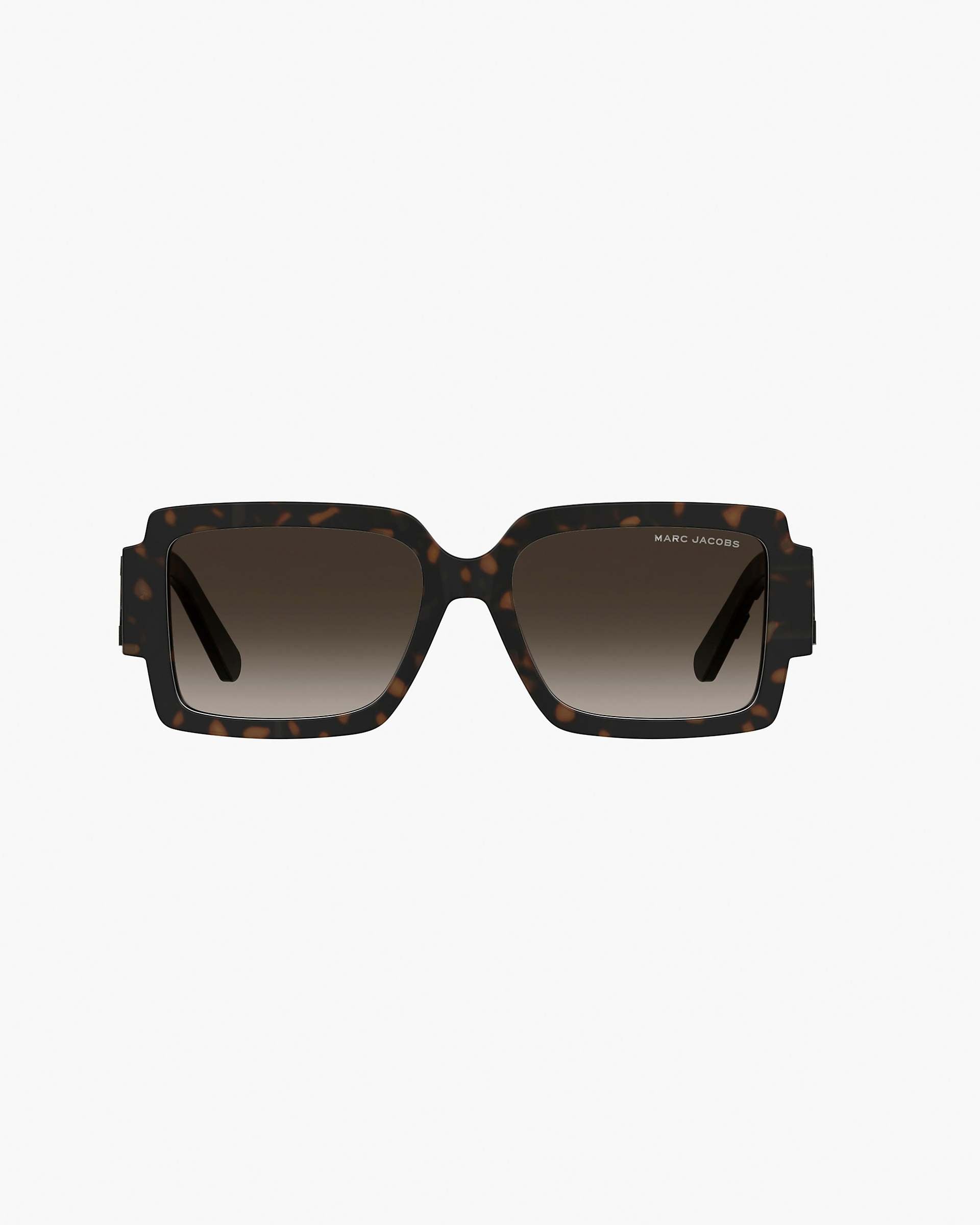 The Marc Jacobs Bold Logo Square Sunglasses - Havana