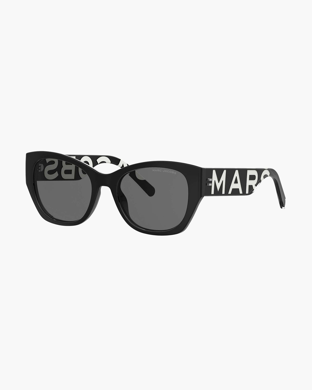 The Bold Logo Square Cat Eye Sunglasses - Black/White