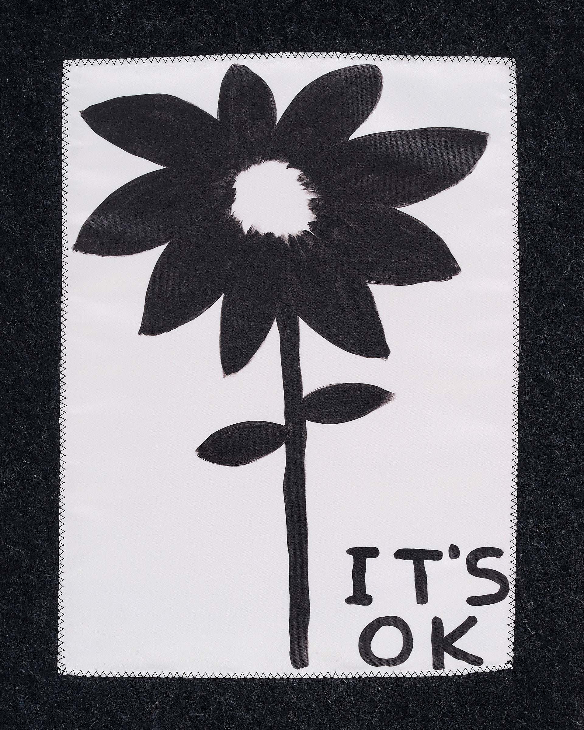 David Shrigley X Marc Jacobs It's Ok Wool Scarf - Black Multi